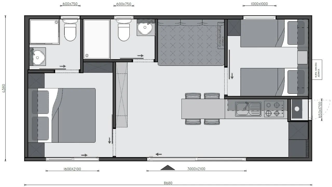 Luxury Mobile Home La Isla Bonita, Terra Park Spiritos Kolan Campsite